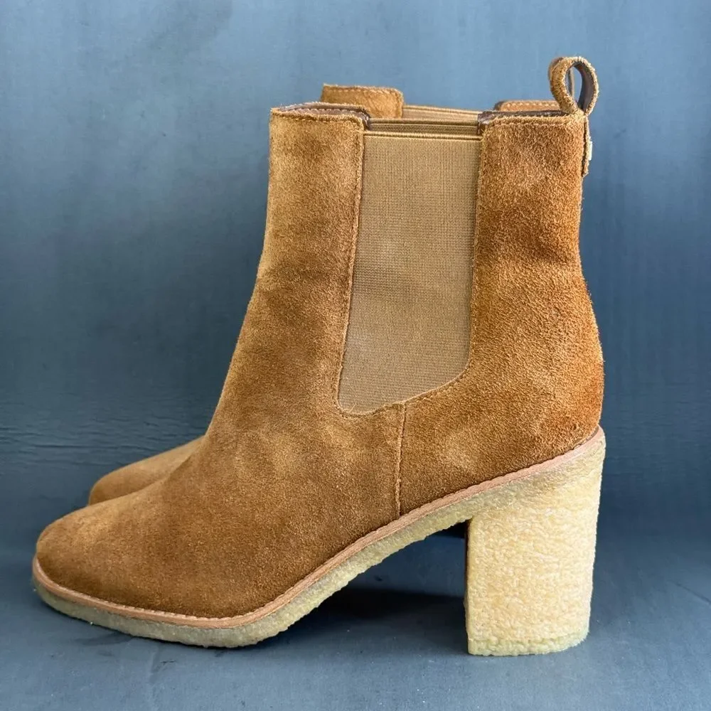 LAUREN Ralph Lauren Marianna suede leather ankle boot women’s size 8.5 - Picture 3 of 10